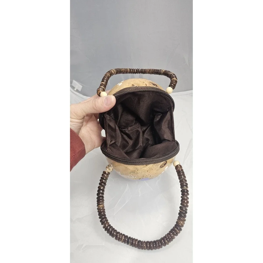 Handmade Hawaii Coconut Shell Purse 